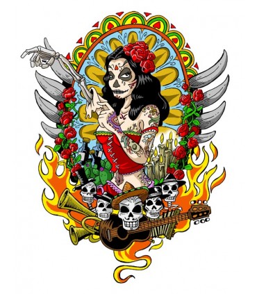 Pinup Día Muertos