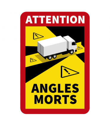 Pack3 ADHESIVOS SEÑALIZACION ANGULOS MUERTOS, ANGLES MORTS