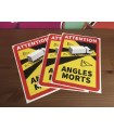 Pack2 ADHESIVO ESPECIAL PARA LONAS, SEÑALIZACION ANGULOS MUERTOS, ANGLES MORTS